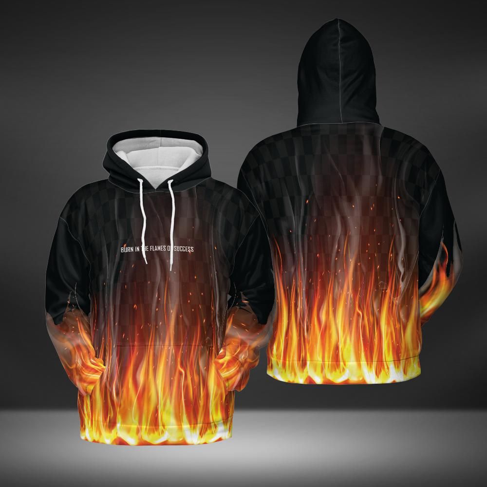 Flames of Success Black | Hoodie