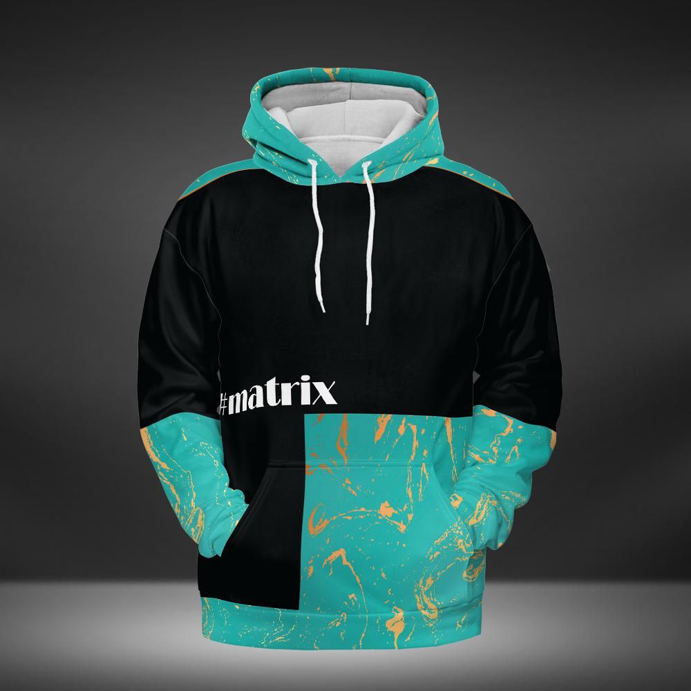 Black Orange Blue Sample Matrix | Hoodie