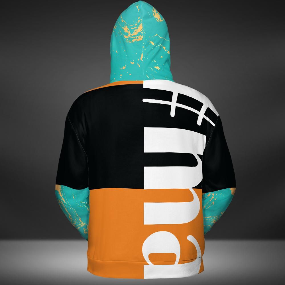 Black Orange Blue Sample Matrix | Hoodie