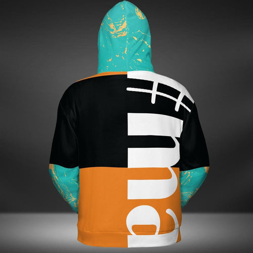 Black Orange Blue Sample Matrix | Hoodie