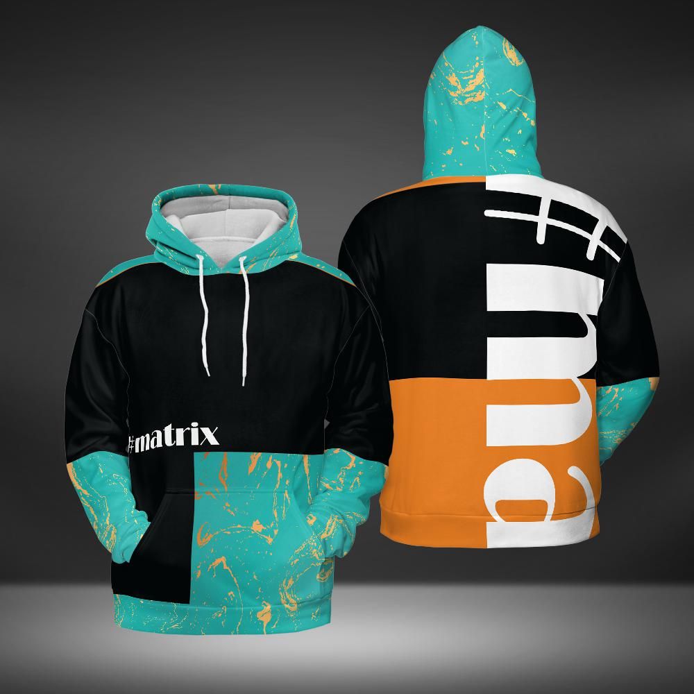 Black Orange Blue Sample Matrix | Hoodie