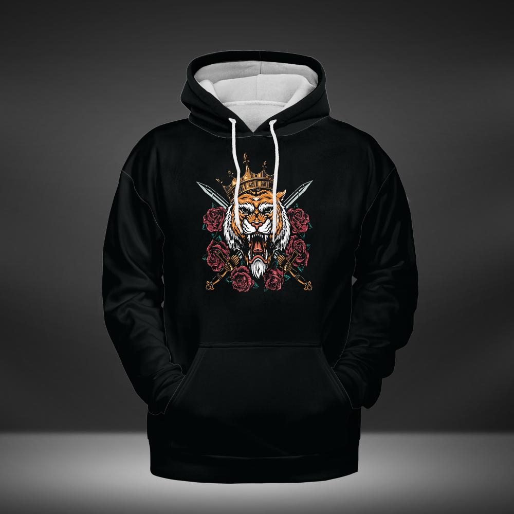King Tiger Roses | Hoodie