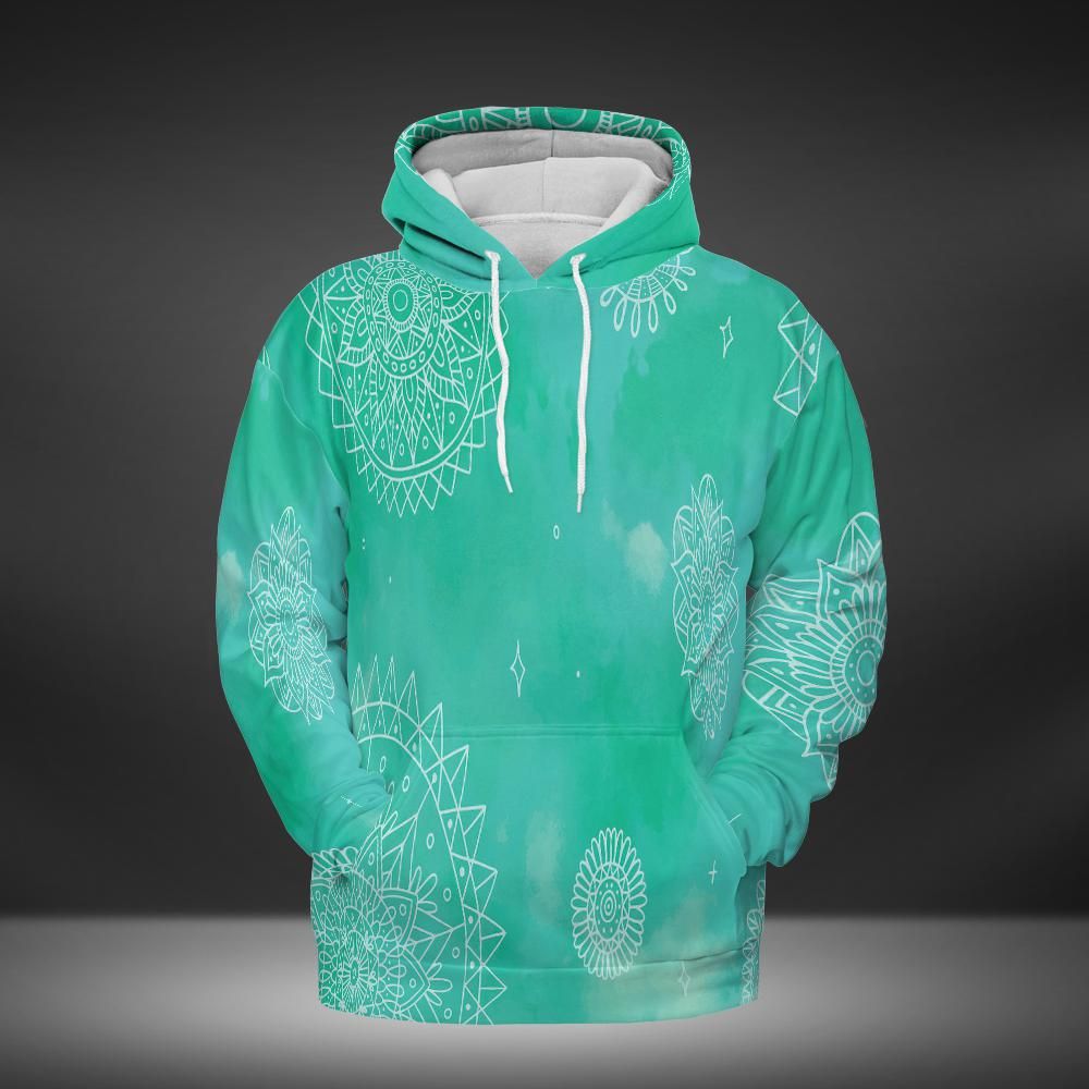 Mandalas Full Green | Hoodie